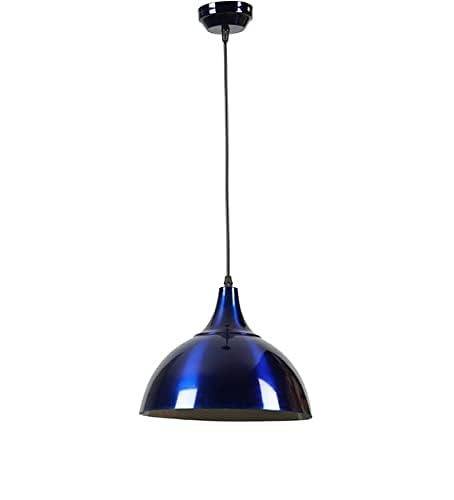 kinis Decorative Hanging Lamp/Pendant Lamp/Ceiling Light to Décor Home/Living Room/Bedroom/Office/Dining/Cafe/Restaurants, 10 Inch Dome, Blue (Pack of 1, with Bulb) - Image 5