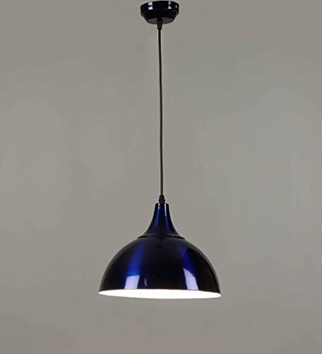 kinis Decorative Hanging Lamp/Pendant Lamp/Ceiling Light to Décor Home/Living Room/Bedroom/Office/Dining/Cafe/Restaurants, 10 Inch Dome, Blue (Pack of 1, with Bulb) - Image 3