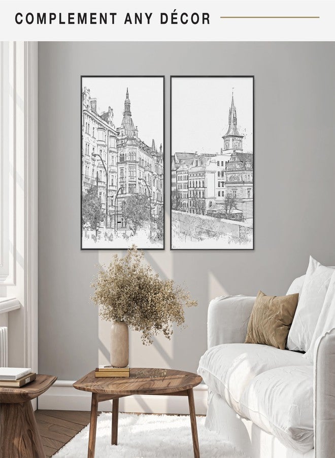 MCS Original Poster Frame 22.375x34 Black Lightweight Vertical & Horizontal Wall Hanging Large Picture Frame for Posters, Art Prints & Gallery Wall (2-Pack) - Image 2