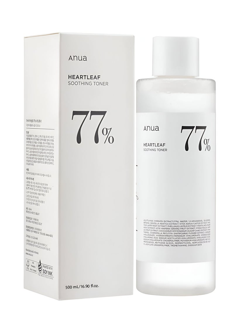 Heartleaf 77% Soothing Toner 500ml
