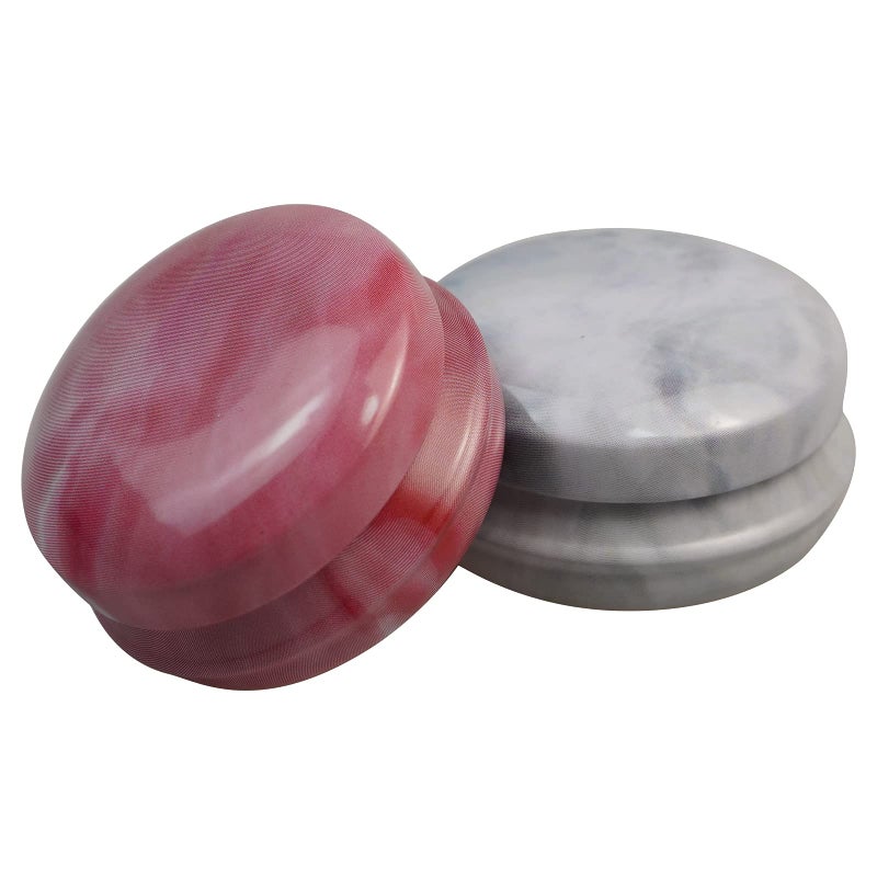 Rarapop 12 Pack Reusable Mini Round Tinplate Candle Tin Jars with Lids, 20ml Small Marble Travel Tin Cans Refillable Empty Container Bottle for Lip Balm, Salve, Eye Shadow, Powder - Image 5