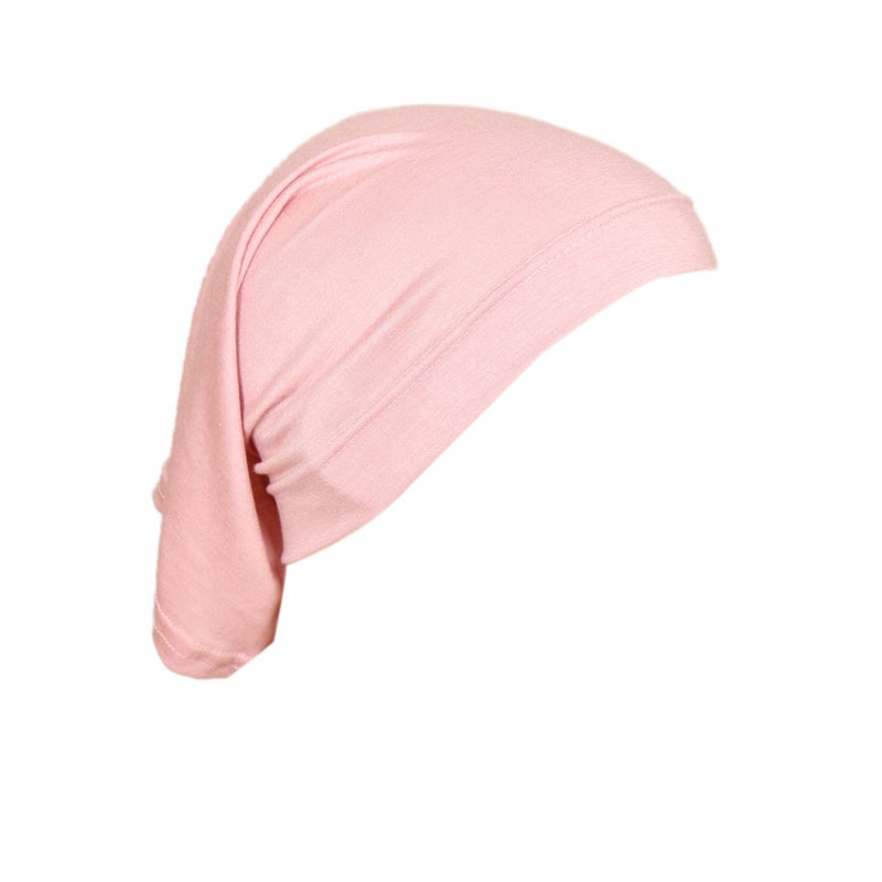 Modal Solid Color Malaysia Beanie Womens Cotton Neck Scarf Cap 14# Snow Bud 