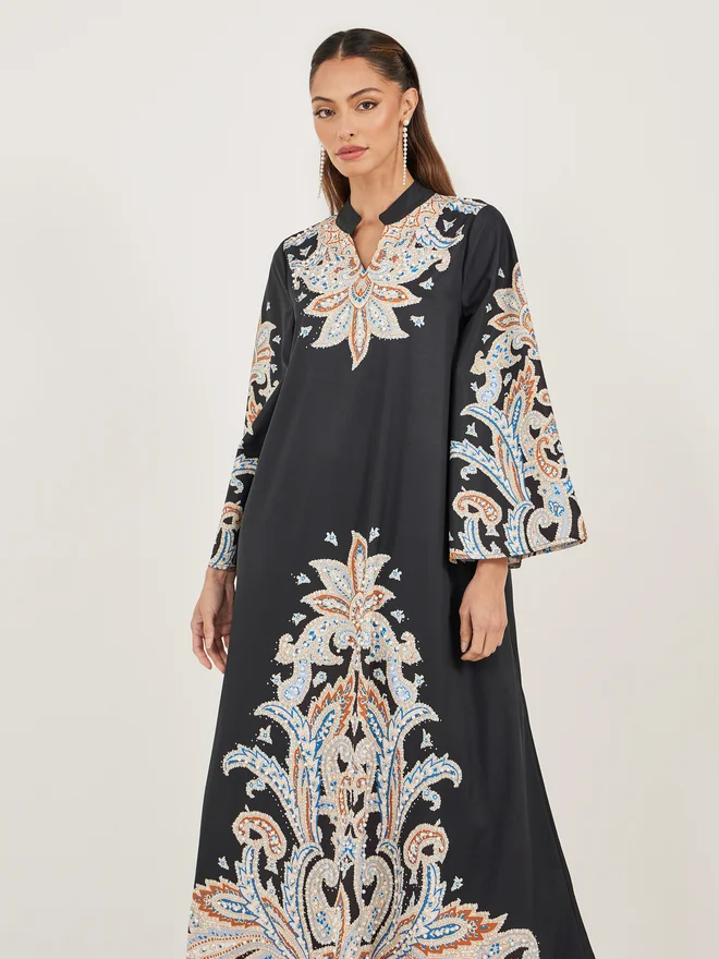 Styli Amirah Maxi Jalabiya with Digital Print