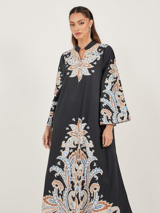 Styli Amirah Maxi Jalabiya with Digital Print  - Image 3