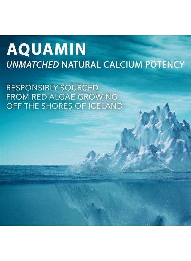 Vegan Calcium, Premium Plant Based Calcium (1000mg) Sourced from Icelandic Red Algae, Plus Magnesium, D3, K2, and Boron, 90 Vegan Tablets