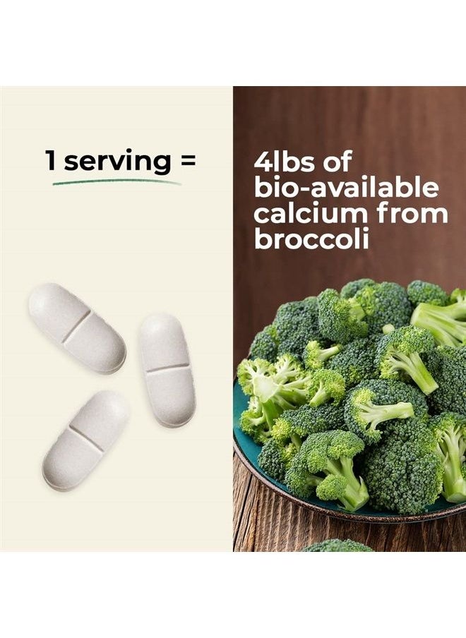 Vegan Calcium, Premium Plant Based Calcium (1000mg) Sourced from Icelandic Red Algae, Plus Magnesium, D3, K2, and Boron, 90 Vegan Tablets