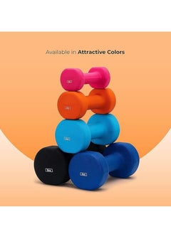 KETTLER Neoprene Dumbbells of 4Kg (8.8LB) Includes 2 Dumbbells of 2Kg (4.4LB) | Material : Iron with Neoprene coat | Exercise and Fitness Weights at Home/Gym | Unisex  - Image 5
