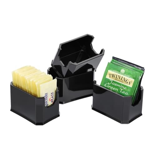 ELLDOO ELLDOO Set of 4 Sugar Packet Holder, Sugar Caddy for Kitchen, Acrylic Sugar Bowl for Restaurant, Tea Bag Organizer,  - Image 2