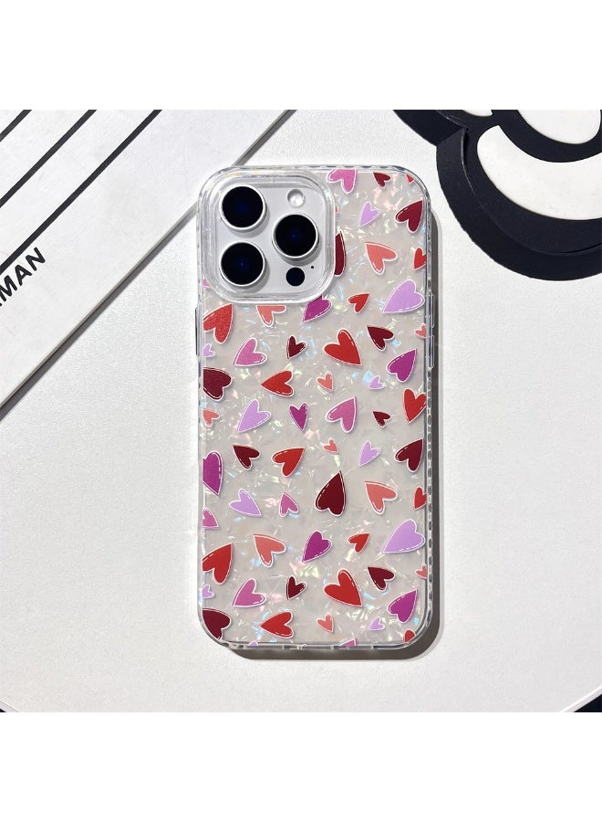 NIBEMINENT Fresh And Colorful Love Protective TPU Case Cover For iPhone 14 Pro Clear - Image 2
