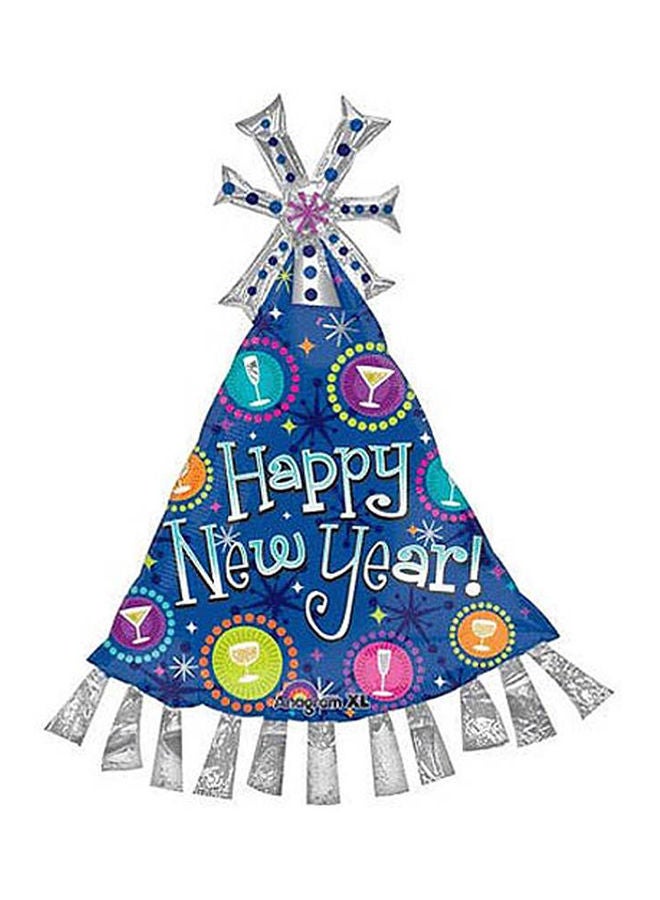 NIBEMINENT Happy New Year Party Hat Foil Balloon