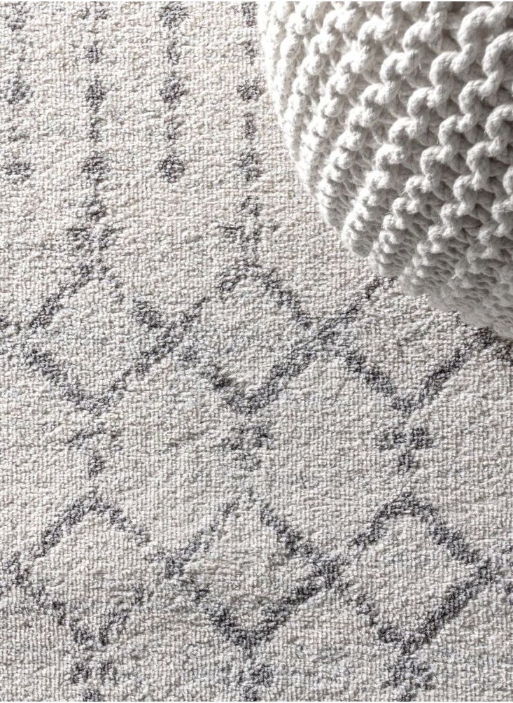 HANDPICKED FURNITURE Handpicked Furniture Moroccan Inspired Grey Rug, Ultra Soft Area Carpets For Bed Room, Living Room, And Dining Room, Antislip Floor Carpets, Easy To Clean, Made In Turkey, Rectangle  - Image 5