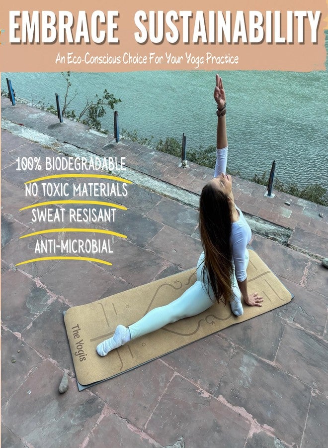 The Yogis Cork Yoga Mat for Men and Women [ 5mm ] Free Yoga Mat Belt - Image 4
