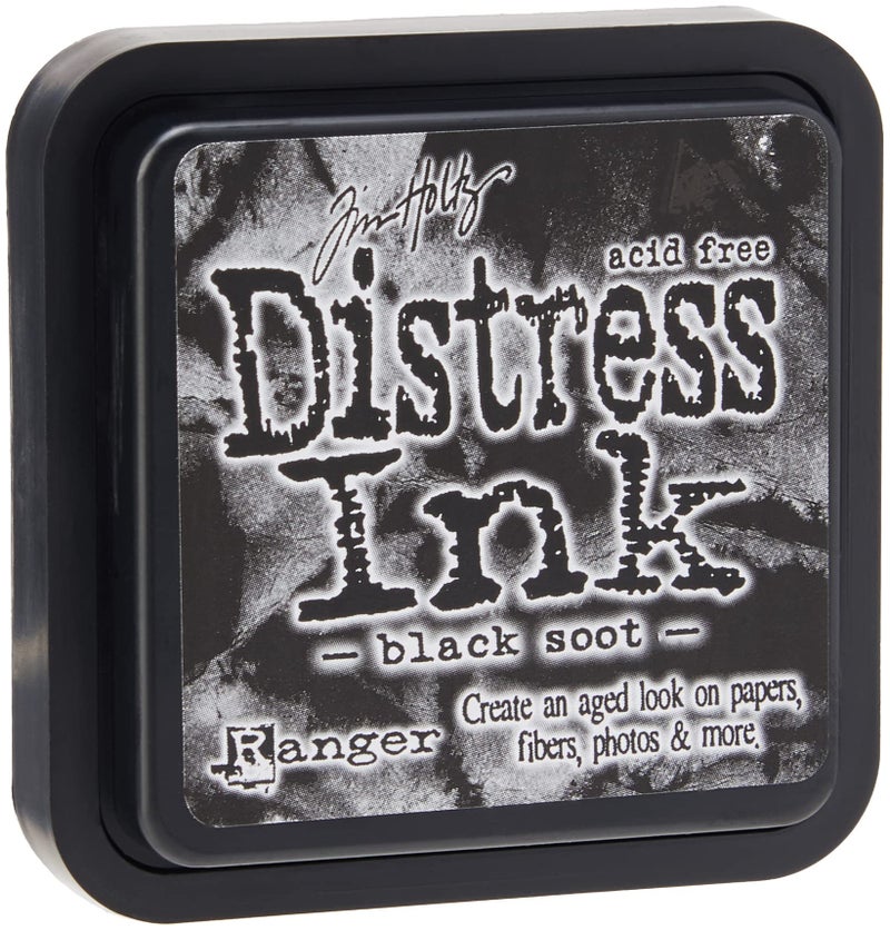 Tim Holtz Ranger DIS-19541 Ink Pad, 3 x 3 x 0.75, Black - Image 1