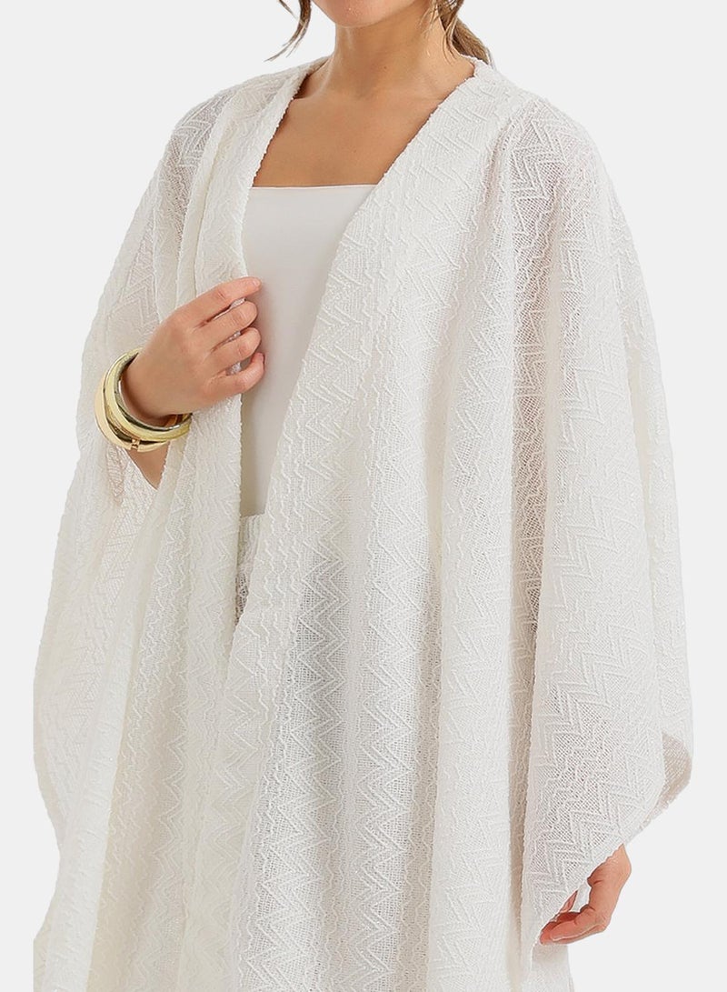 Carina Zigzag-Embroidered Kimono - Image 5