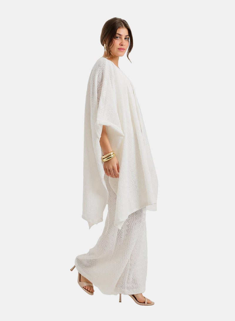 Carina Zigzag-Embroidered Kimono - Image 2