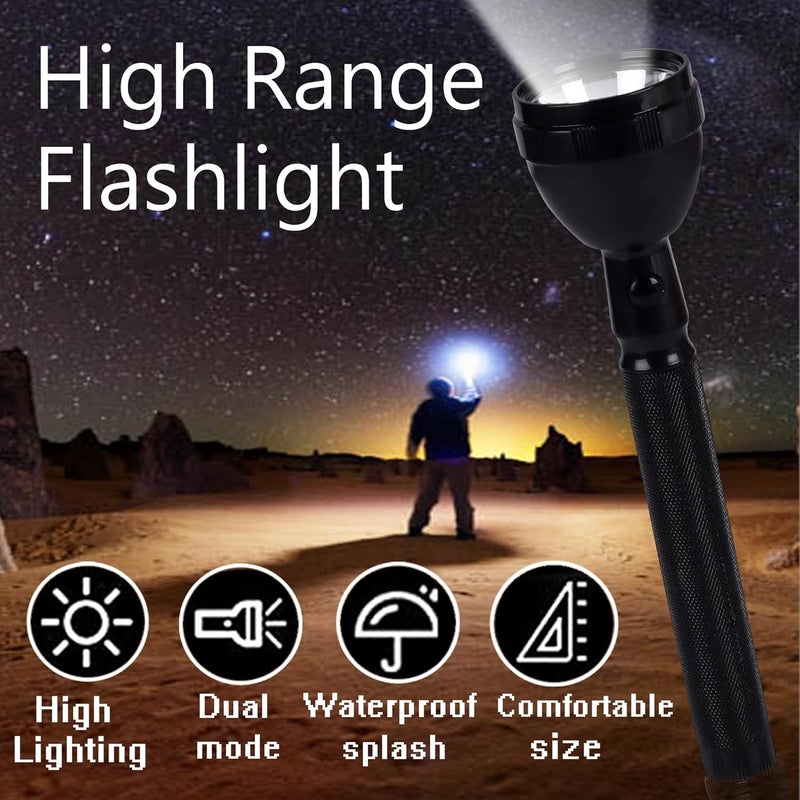 800M Zoom Torch Tactical Led With Re Charge Able 18650 Battery Flashlight Tourch Zoom 3 Mode Focus CarWall Charger Included Torch Black Re Charege Able 8990 Aluminum 120 Lumen 8990 B - Image 2