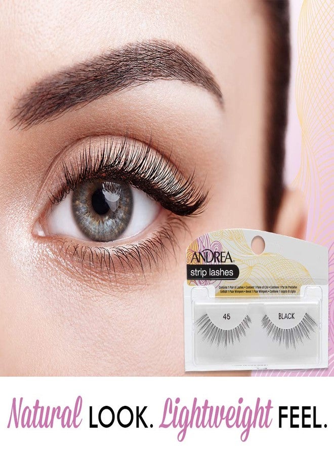 Andrea False Lashes Style 45 - Black 4 Pairs - Image 2