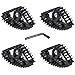 AMK TRX4M Track Snow Tires 4Pcs TRX4M Track Wheels Snow Tires with LShaped Wrench Installation Tool for 118 RC Crawler Car TRX4M Upgrade Accessories Black - Image 2