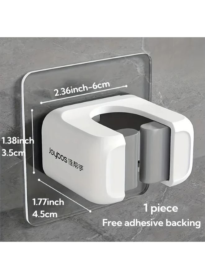 حامل ممسحة الأبيض بدون حائط شنيور مشبك تخزين مكنسة - Image 4