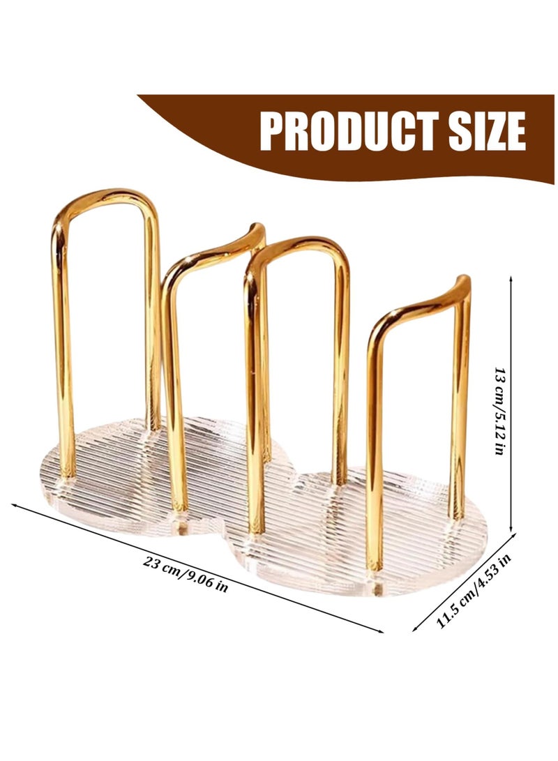 Anmi Paper Cup Holder, 2-Slot Disposable Paper Cup Storage, Countertop Coffee Cup Organizer, Mouthwash Rinsing Cup Holder for Home, Office and Coffee Stations - Image 3