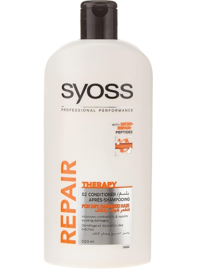 SYOSS Syoss Repair Therapy 500 ml Shampoo & 500 ml Conditioner  - Image 3