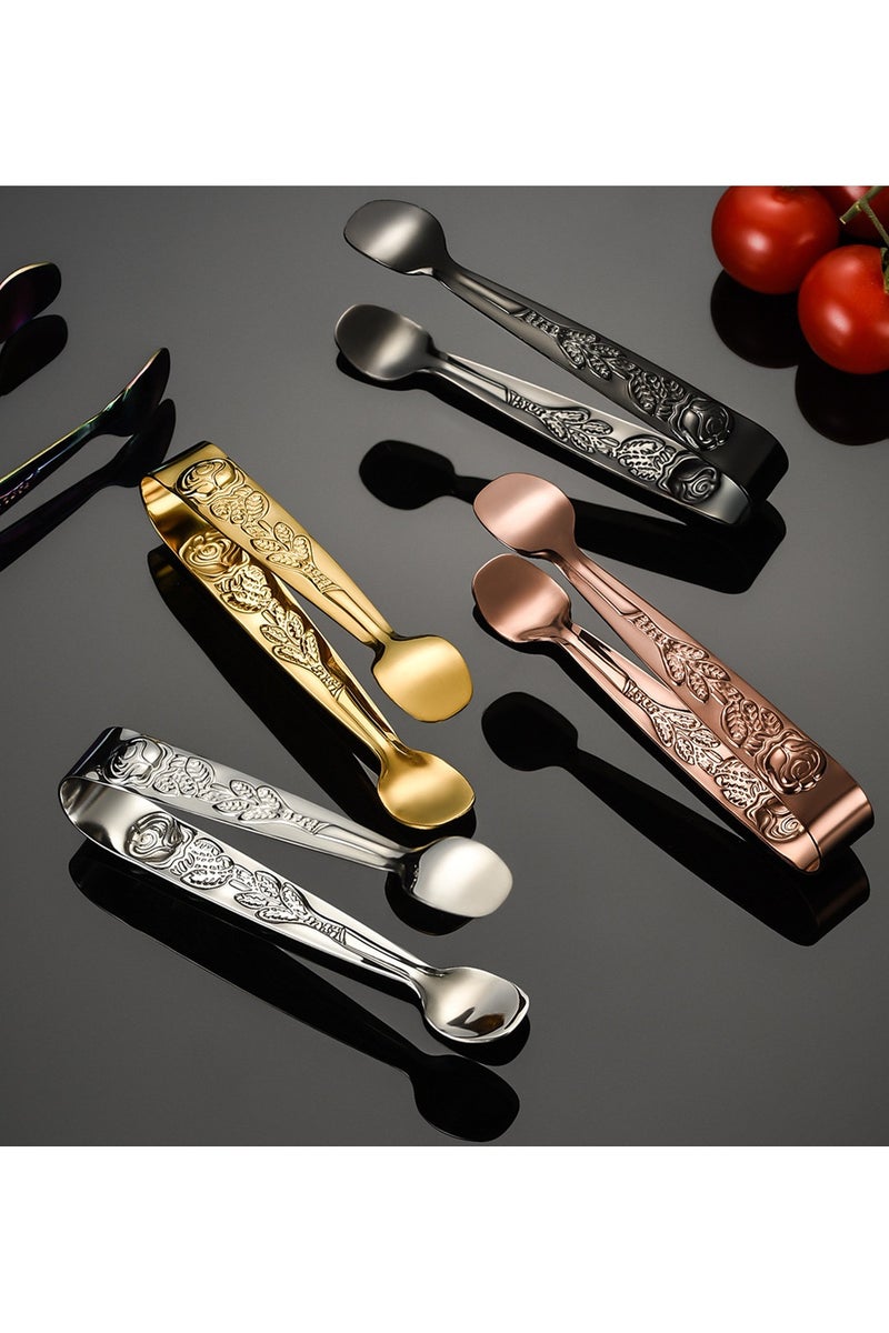 كرونايتي مجموعة من 4 قطع، ملقطات طعام صغيرة بابعاد 4 بوصات، مناسبة للوجبات الشائعة، حفلات الشاي، المقاهي والحلويات. - Image 3