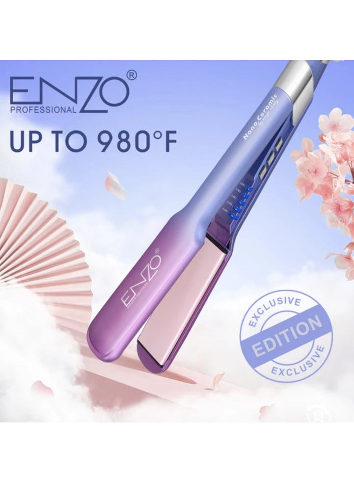 ENZO Multifunction Hair Straightener Original 360 Degree Swivel Cord Professional Ionic Flat Iron Hair Straightener - Image 4