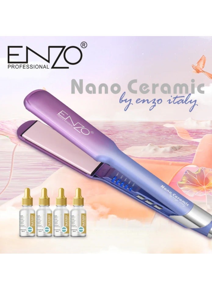 ENZO Multifunction Hair Straightener Original 360 Degree Swivel Cord Professional Ionic Flat Iron Hair Straightener - Image 3