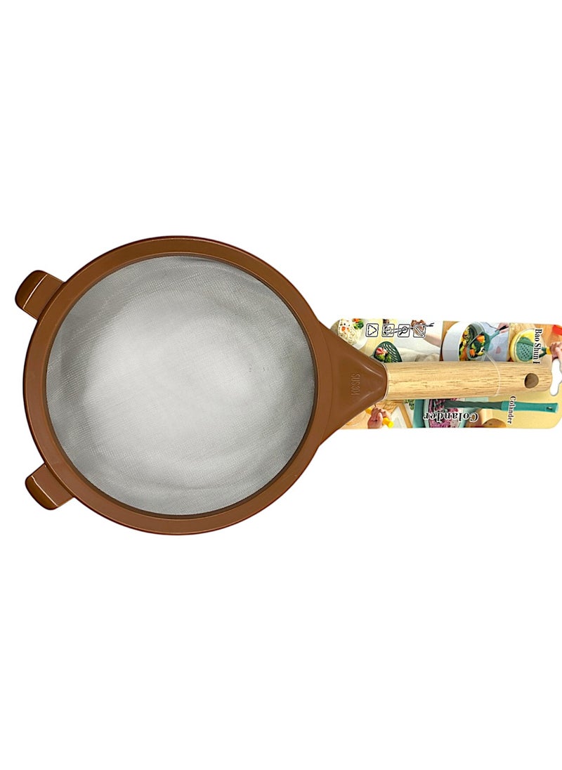 Plastic Mesh Strainer Colander, Food Soy Milk Flour Sieve Plastic Colander Strainer With Long Handle Icing Sugar Sifters Fine Strainer Tea Filter
