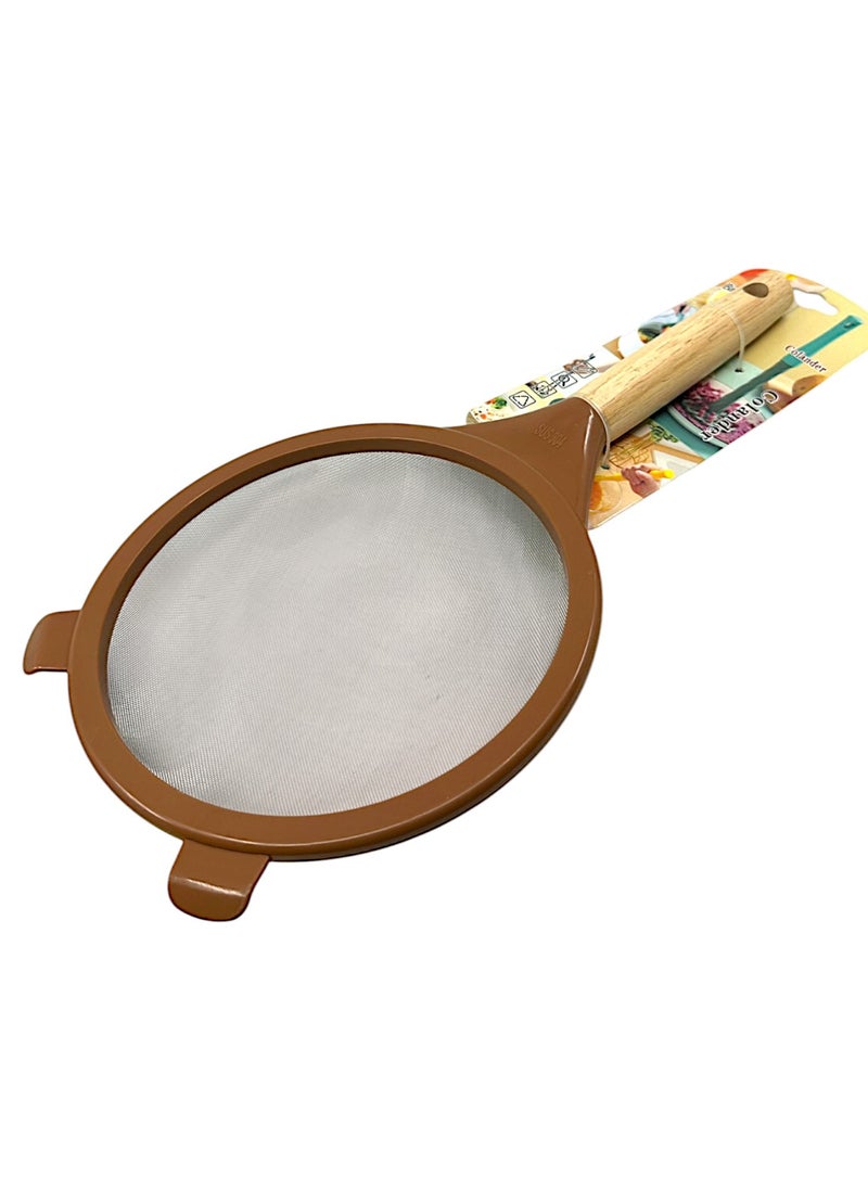 Plastic Mesh Strainer Colander, Food Soy Milk Flour Sieve Plastic Colander Strainer With Long Handle Icing Sugar Sifters Fine Strainer Tea Filter