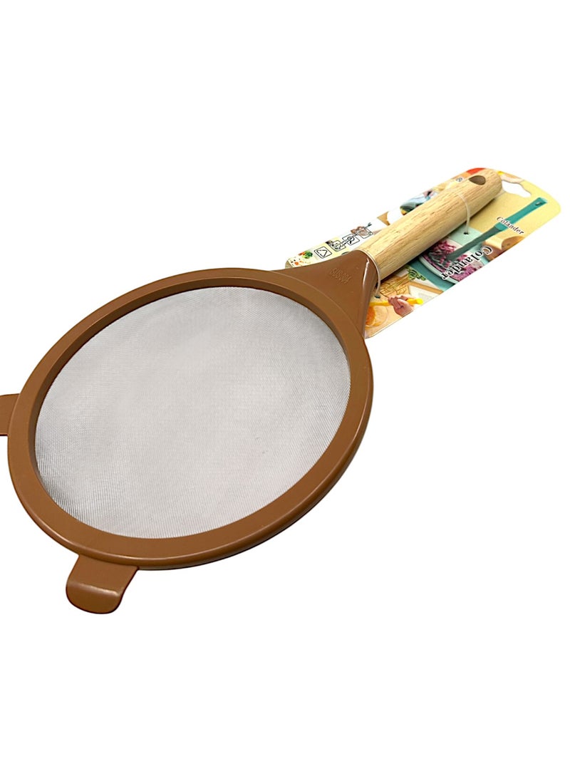 Plastic Mesh Strainer Colander, Food Soy Milk Flour Sieve Plastic Colander Strainer With Long Handle Icing Sugar Sifters Fine Strainer Tea Filter
