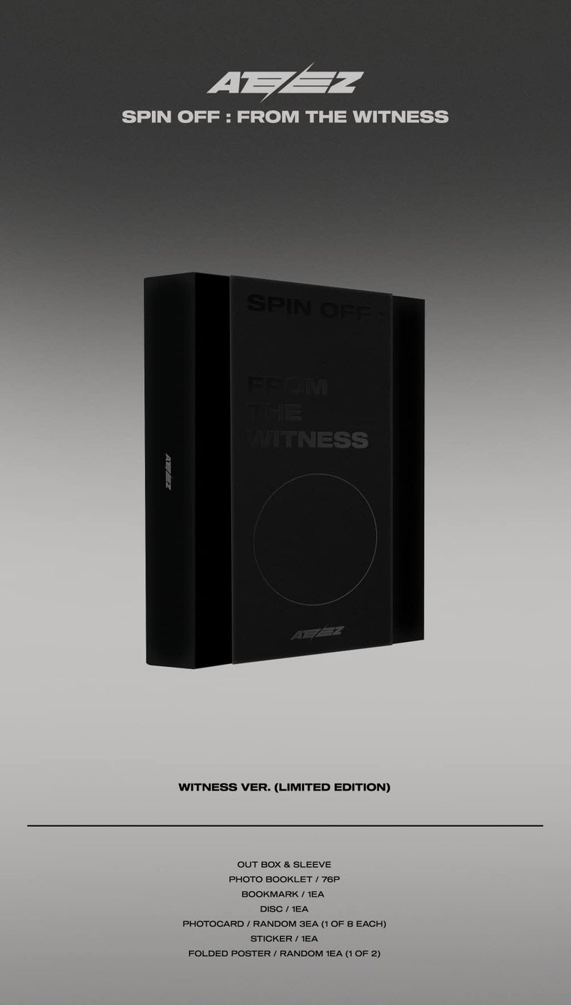 ATEEZ - SPIN OFF : FROM THE WITNESS [WITNESS VER. (Limited Edition)] CD + all contents - Image 2