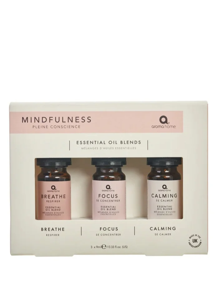 Aroma Home Mindfulness Essential Oil Blends 3x9ml