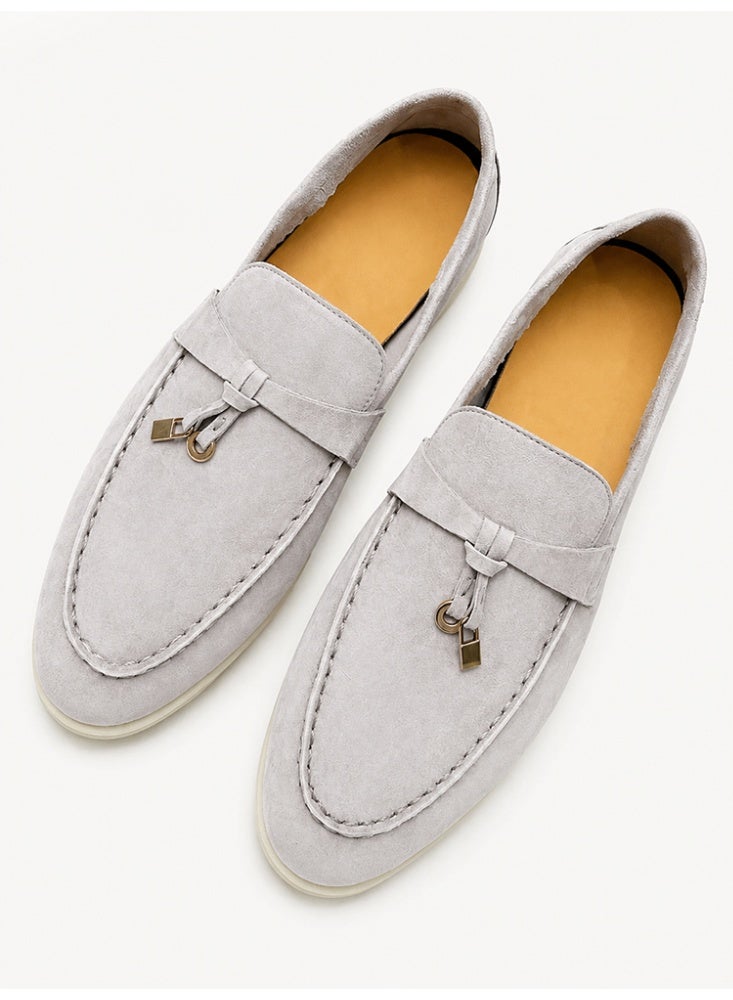 Women's Suede Loafers Slip On Flat Casual Office Daily Comfort Walking Shoes - Image 1