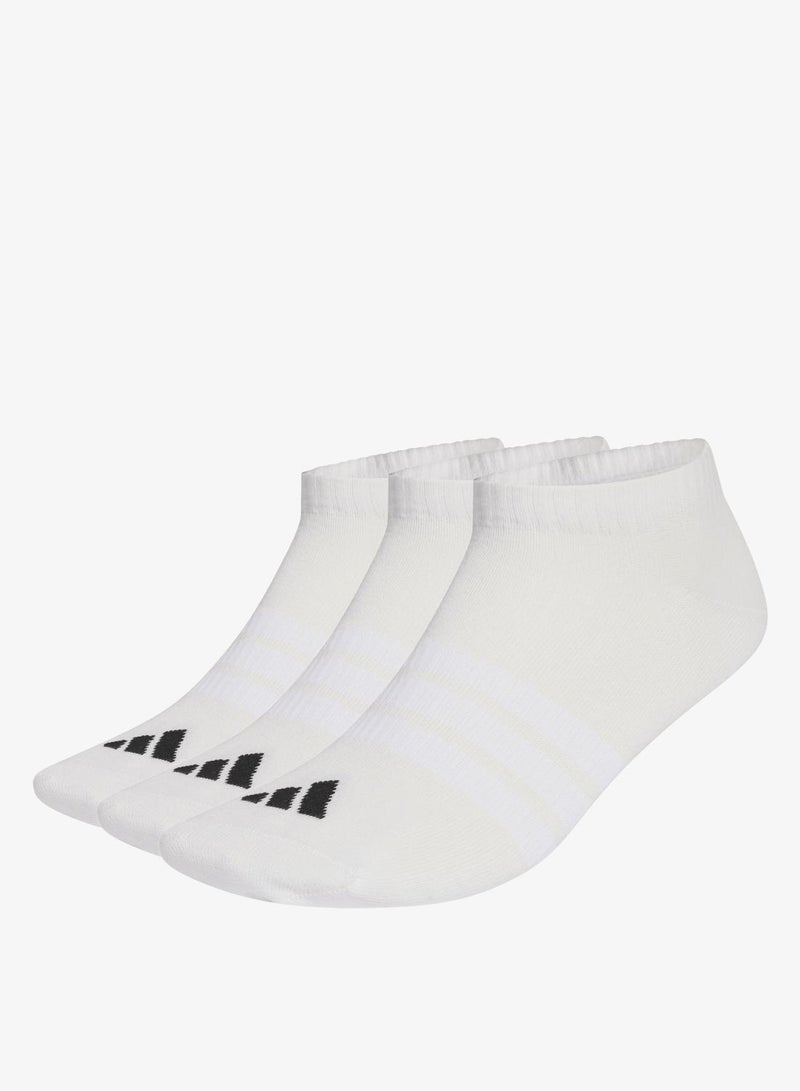 اديداس مجموعة جوارب THIN&LIGHT ESSENTIALS LOW CUT SOCKS 3 PAIR PACK - Image 1