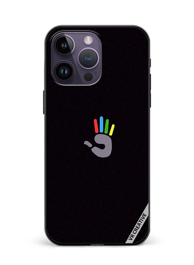 VR CREATIVE Protective Case Cover For Apple iPhone 16 Pro Max Colorful Hand Design Multicolour
