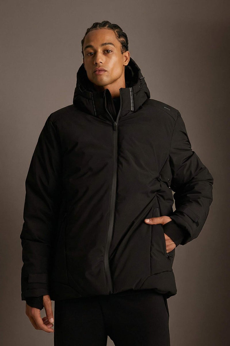 Defactofit USB Heated Waterproof Windproof Hooded Zippered Winter Ski Jacket - Image 4