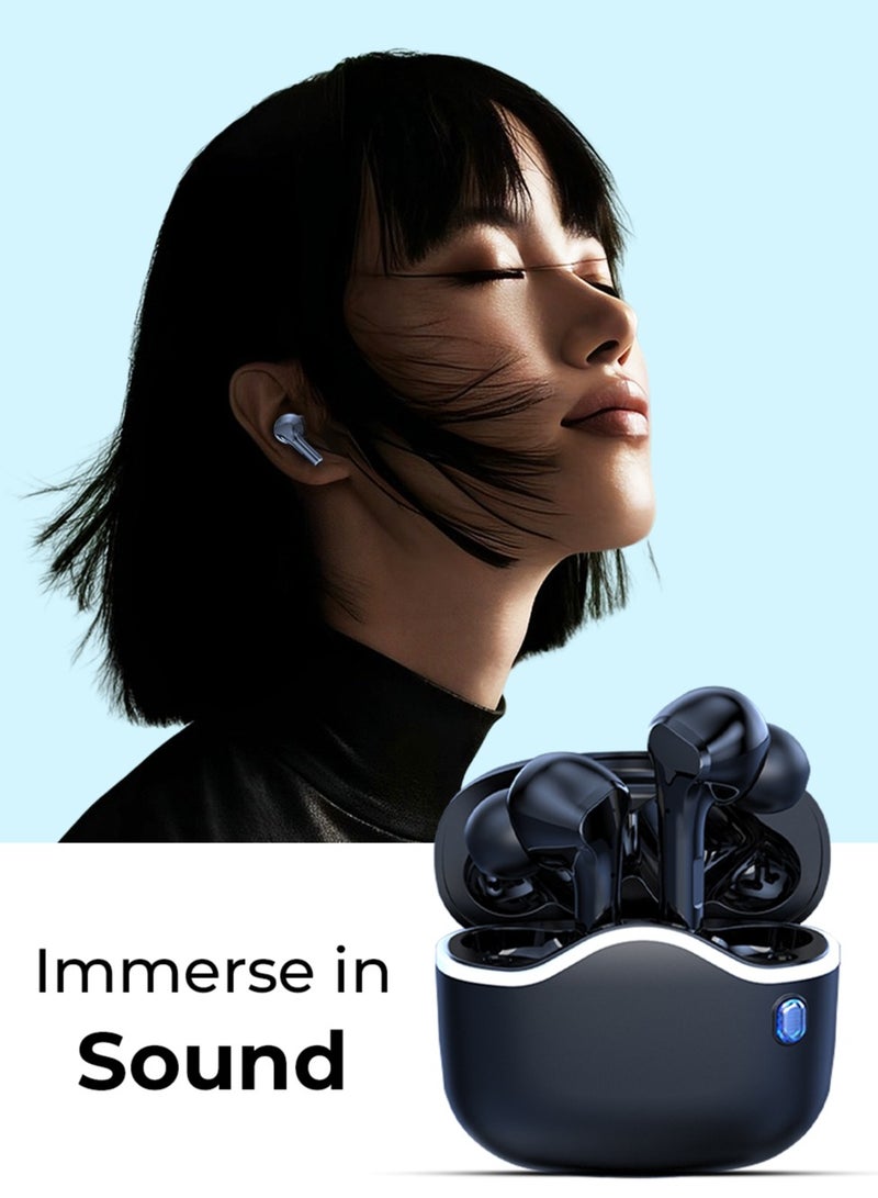 A33 Freedom Wireless Bluetooth Headset - Black | High-Fidelity Sound, Ergonomic Design, Long Battery Life, and Built-in Microphone