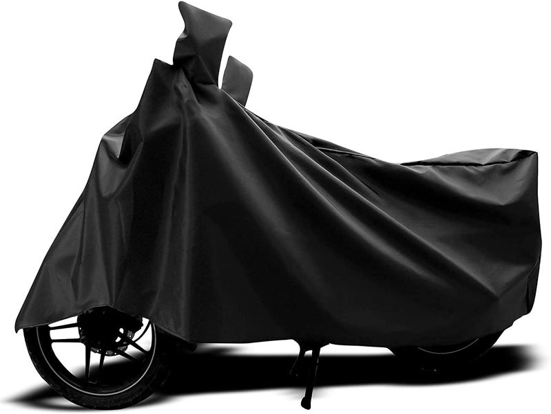Autofy Universal Bike Cover UV Protection & Dustproof Bike Body Cover for Two Wheeler Bike Scooter Scooty Activa (Black) - Image 1