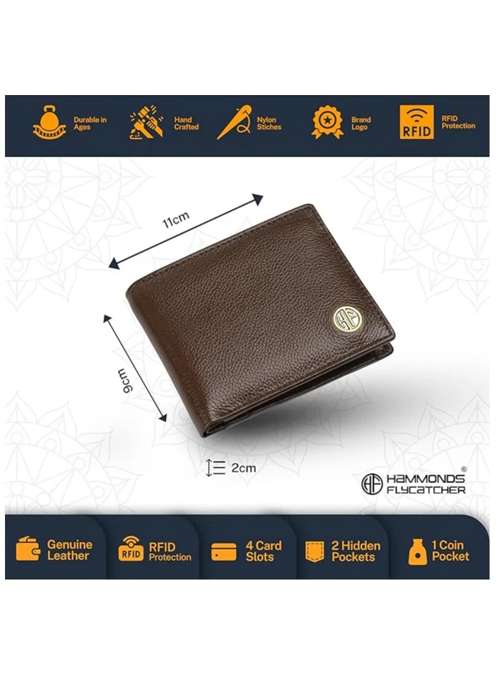 Hammonds Flycatcher  Gift for Men Combo - Genuine Leather Wallet and Belt Combo for Men - Leather Belt for Men - Birthday Special & Unique Gift Ideas for Husband, Boyfriend, Father for Men | Best Price UAE