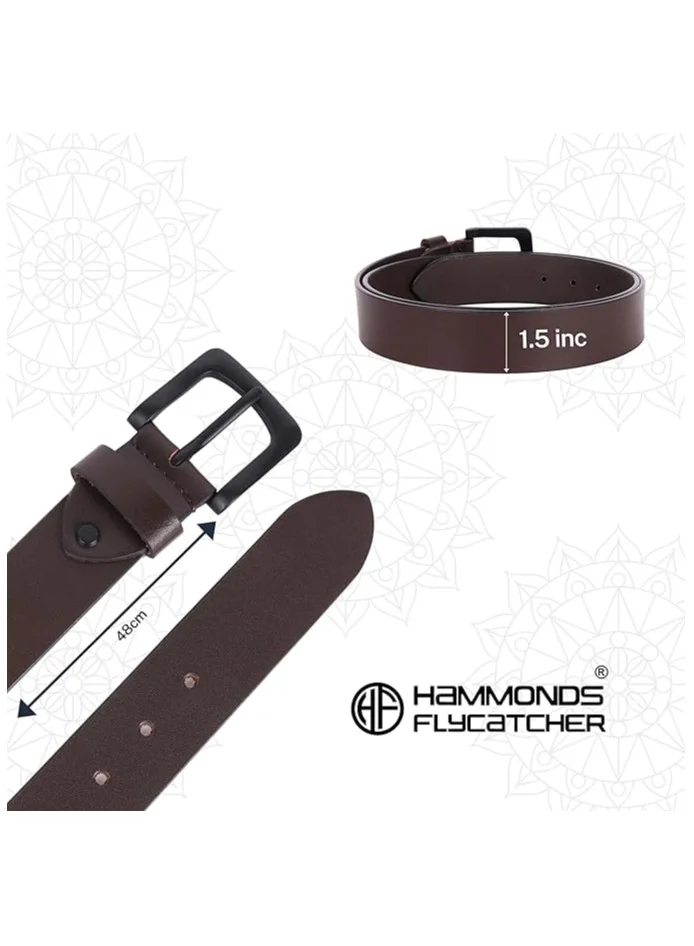 Hammonds Flycatcher  Gift for Men Combo - Genuine Leather Wallet and Belt Combo for Men - Leather Belt for Men - Birthday Special & Unique Gift Ideas for Husband, Boyfriend, Father for Men | Best Price UAE