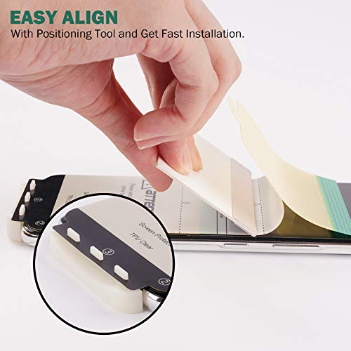 EGV 3 Pack Screen Protector Compatible for Samsung Galaxy S21 Ultra 6.8-inch, HD Clear Flexible Film, Positioning Tool, Support Fingerprint, Bubble Free, Model No. ZU - Image 4
