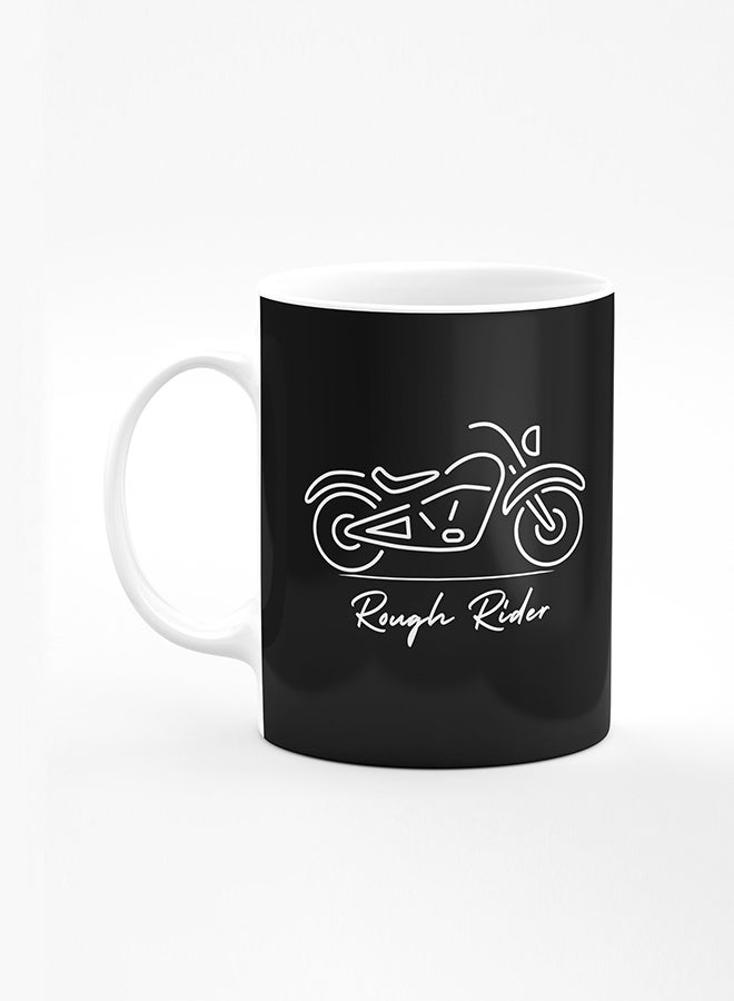 ستايلايزد كوب قهوة مطبوع مصمم بمقبض شديد التحمل 11 أونصة أكواب هدايا شخصية من السيراميك [آمن للاستخدام في الميكروويف ومقاوم للغسل في غسالة الصحون] - طباعة رخامية أسود - Image 1