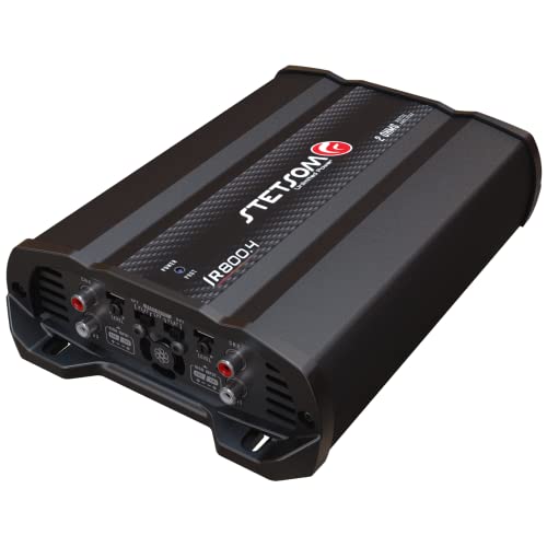 Stetsom IR 800.4 Compact 2 Ohms Digital Multi Channel Amplifier 800 Watts RMS 4 Channels 2Ω Stable Full Range HD Sound Quality Car Stereo MD Crossover HPF LPF Bass Boost Front Rear Bridge Speakers - Image 4