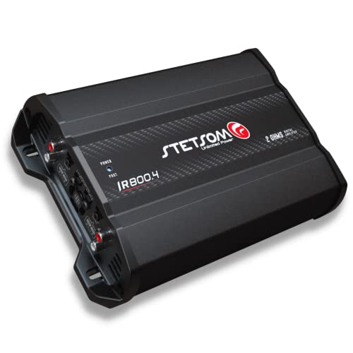 Stetsom IR 800.4 Compact 2 Ohms Digital Multi Channel Amplifier 800 Watts RMS 4 Channels 2Ω Stable Full Range HD Sound Quality Car Stereo MD Crossover HPF LPF Bass Boost Front Rear Bridge Speakers - Image 3