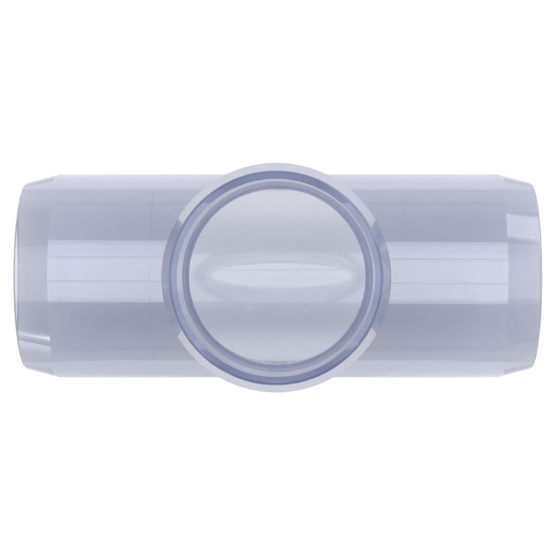 FORMUFIT F034TEE-UV Tee PVC Fitting, Furniture Grade, 3/4" Size, Clear - Image 4