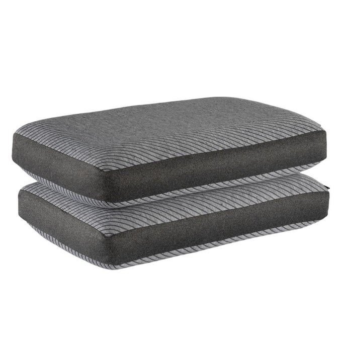 MEMORY FOAM PILLOW 1 YEAR WARRANTY ORTHOPEDIC PILLOWS FOR NECK PAIN PILLOW MEMORY FOAM MEMORY PILLOW FOR SLEEPING MEMORY FOAM PILLOWS 21 X 15 X 5 INCH SET OF 2 LIGHT GREY