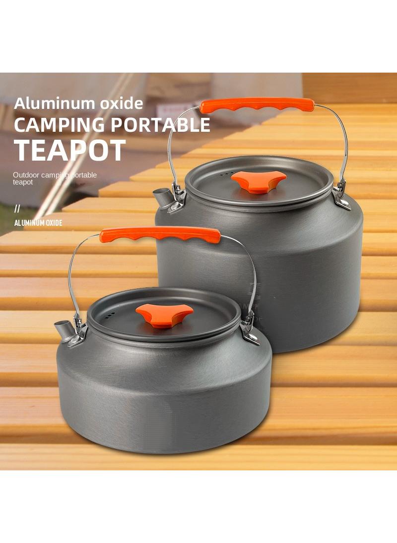 Y&D Black and Red Stainless Steel Outdoor Mountaineering Camping Portable Boiling Kettle - Image 1