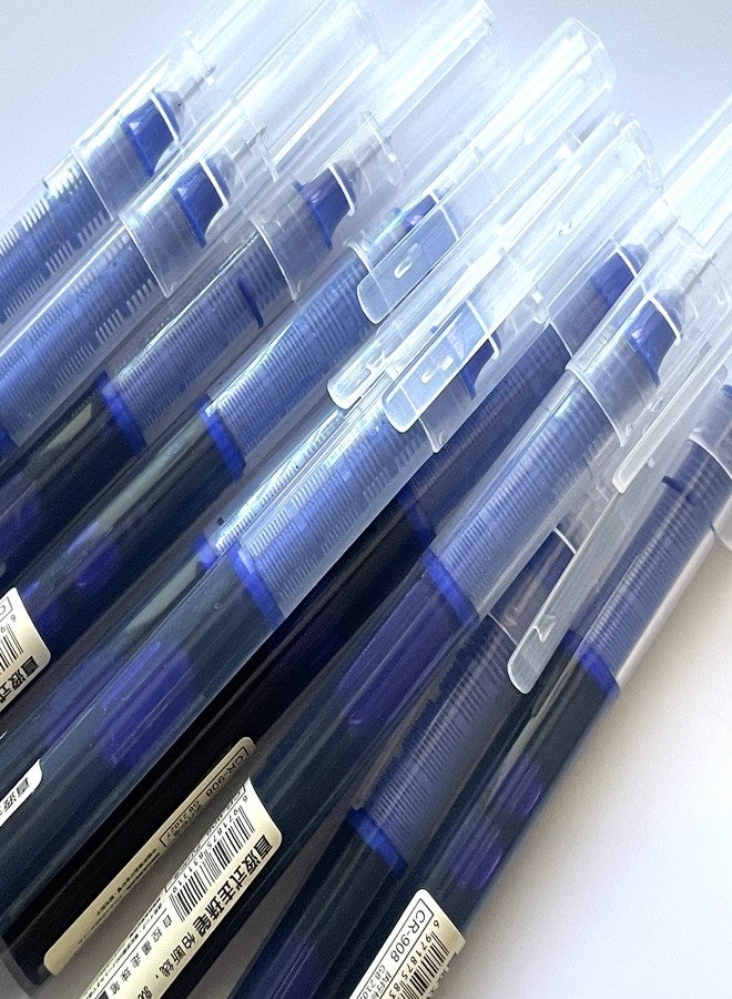 sencoo 10 pack Blue Extra Fine Point Pens Liquid Ink Pen Rolling Roller ball Quick-drying Ink for Home Office School Students Pens - Image 2