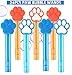PLOUGVI 24Pcs Blue Orange Dog Paw Bubble Wands for Kids Paw Party Favors Supplies Decorations Pinata Goodie Bag Stuffers Classroom Prizes - Image 4